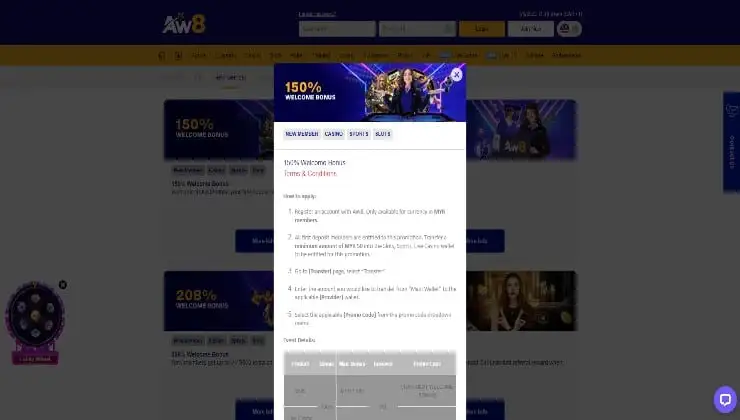 aw8-150welcomebonus